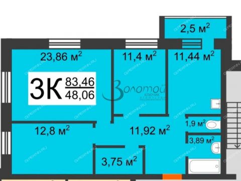 3-komnatnaya-ul-vaneeva-d-40b фото