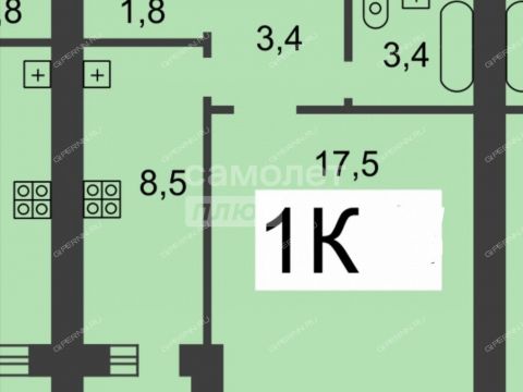 1-komnatnaya-ul-permyakova-d-40 фото