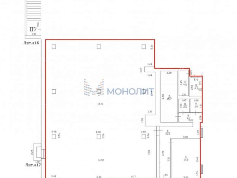 помещение под офис, торговую площадь на улице Культуры