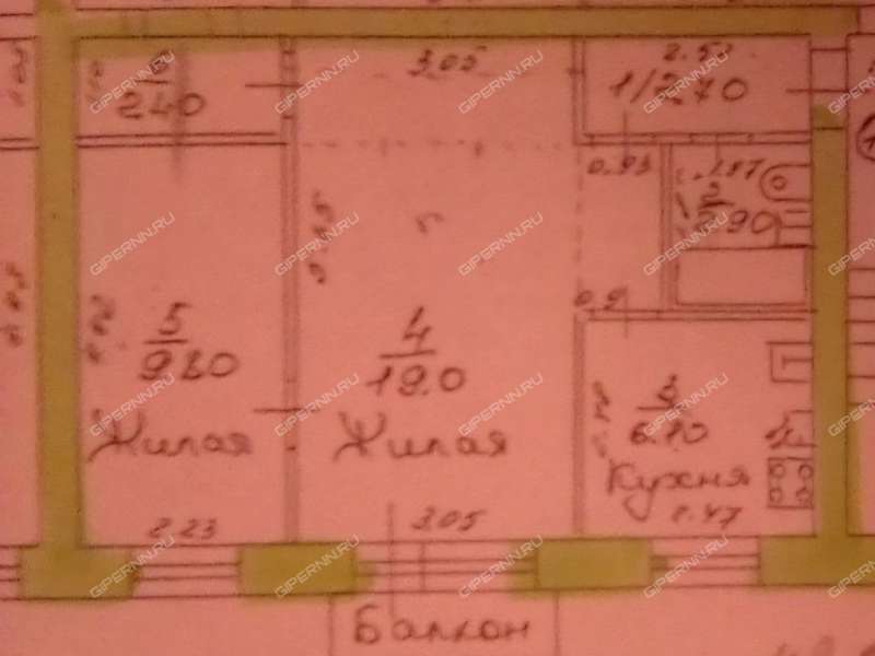 двухкомнатная квартира на улице Новикова-Прибоя дом 29