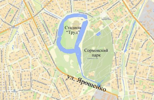 Карта центра сормово нижний новгород