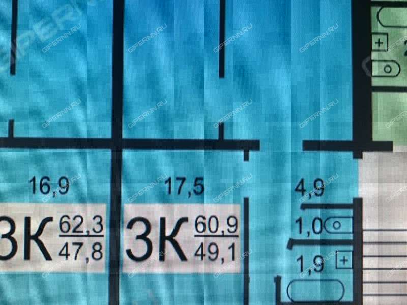 трёхкомнатная квартира на улице Федосеенко дом 94