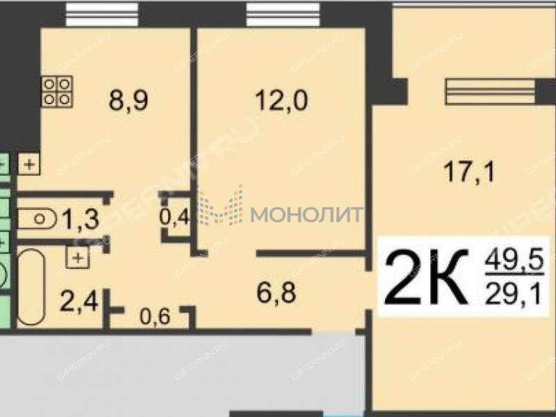 двухкомнатная квартира на Молитовской улице дом 5