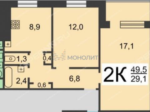 2-komnatnaya-ul-molitovskaya-d-5 фото