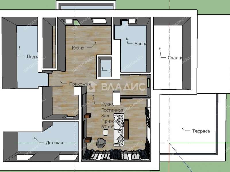трёхкомнатная квартира на Ошарской улице дом 16