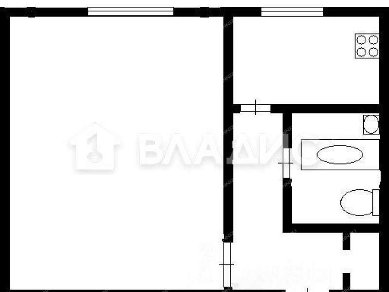 однокомнатная квартира на улице Героев Космоса дом 50