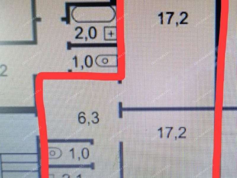 двухкомнатная квартира на улице Гаугеля дом 16