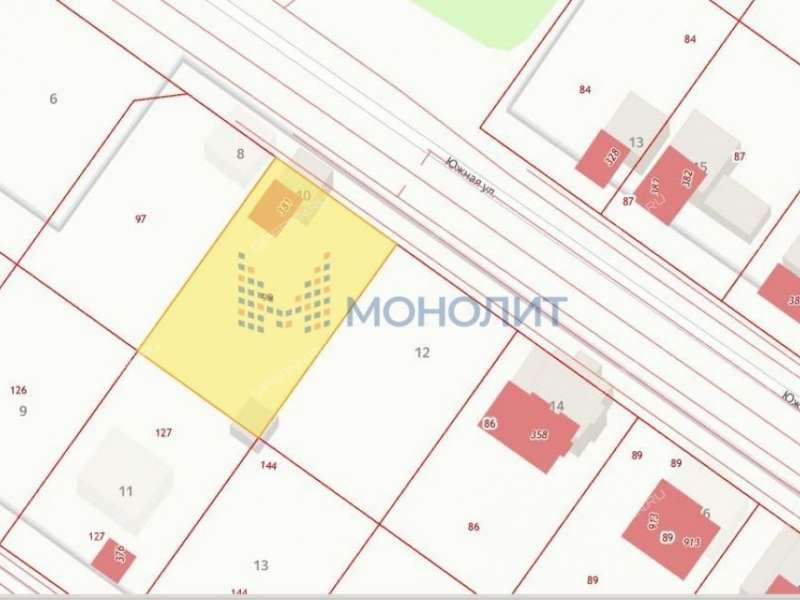 земельный участок 10 соток Южная улица город Богородск