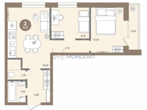 2-komnatnaya-ul-krasnouralskaya-6 фото