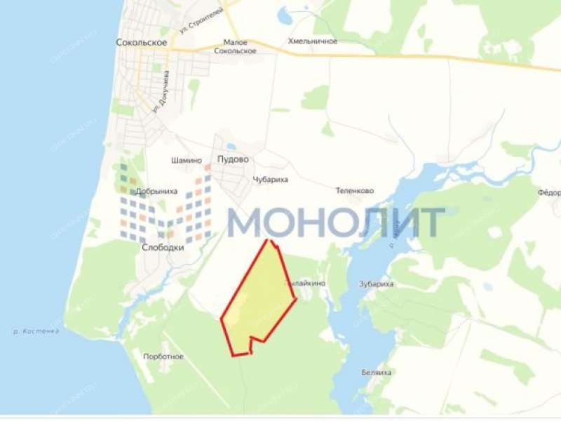 земельный участок под сельхоз назначение в городском округе Сокольский Нижегородской области