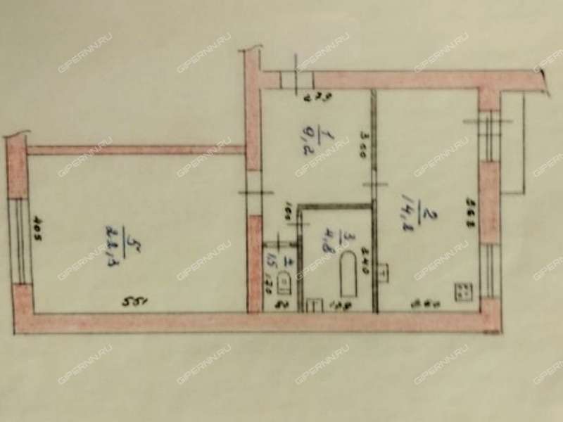 однокомнатная квартира на улице Красные Зори дом 5 город Выкса