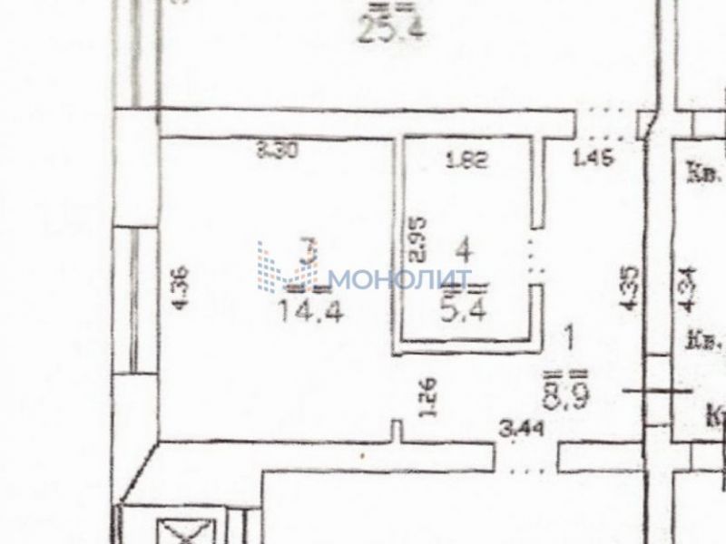 двухкомнатная квартира на улице Бориса Панина дом 7 к3